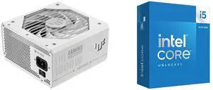 PSU CPU Combo -  ASUS TUF-GAMING-1000G-WHITE Bundle with  Intel BX8071514600K