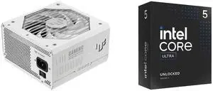PSU CPU Combo -  ASUS TUF-GAMING-1000G-WHITE Bundle with  Intel BX80768245K