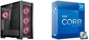Computer Case CPU Combo -  ASUS GT302/ARGB FANS/BLK// Bundle with  Intel BX8071512700K