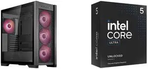 Computer Case CPU Combo -  ASUS GT302/ARGB FANS/BLK// Bundle with  Intel BX80768245KF