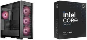 Computer Case CPU Combo -  ASUS GT302/ARGB FANS/BLK// Bundle with  Intel BX80768245K