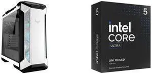 Computer Case CPU Combo -  ASUS GT501 TUF GAMING CASE/WT/HANDLE Bundle with  Intel BX80768245KF
