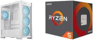 Computer Case CPU Combo - ASUS GT302/ARGB FANS/WHT// Bundle with AMD 100-100000644BOX Computer Case CPU Combo - ASUS GT302/ARGB FANS/WHT// Bundle with AMD 100-100000644BOX