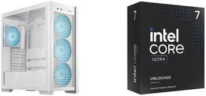 Computer Case CPU Combo -  ASUS GT302/ARGB FANS/WHT// Bundle with  Intel BX80768265KF
