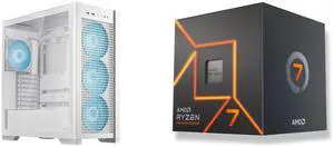 Computer Case CPU Combo -  ASUS GT302/ARGB FANS/WHT// Bundle with  AMD 100-100000592BOX