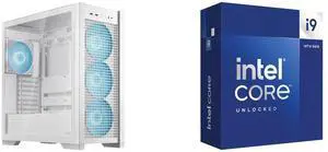 Computer Case CPU Combo -  ASUS GT302/ARGB FANS/WHT// Bundle with  Intel BX8071514900K