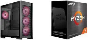 Computer Case CPU Combo -  ASUS GT302/ARGB FANS/BLK// Bundle with  AMD 100-100000926WOF