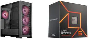 Computer Case CPU Combo -  ASUS GT302/ARGB FANS/BLK// Bundle with  AMD 100-100001015BOX