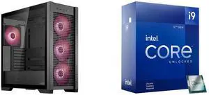 Computer Case CPU Combo -  ASUS GT302/ARGB FANS/BLK// Bundle with  Intel BX8071512900KF