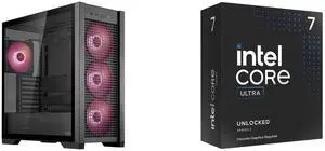 Computer Case CPU Combo -  ASUS GT302/ARGB FANS/BLK// Bundle with  Intel BX80768265KF