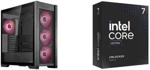 Computer Case CPU Combo -  ASUS GT302/ARGB FANS/BLK// Bundle with  Intel BX80768265K