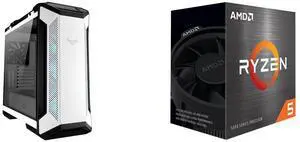 Computer Case CPU Combo -  ASUS GT501 TUF GAMING CASE/WT/HANDLE Bundle with  AMD 100-100000457BOX