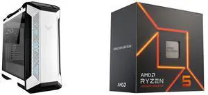 Computer Case CPU Combo -  ASUS GT501 TUF GAMING CASE/WT/HANDLE Bundle with  AMD 100-100001015BOX