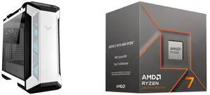 Computer Case CPU Combo -  ASUS GT501 TUF GAMING CASE/WT/HANDLE Bundle with  AMD 100-100001590BOX