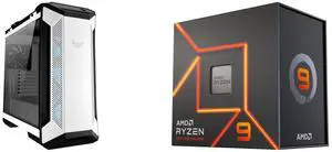 Computer Case CPU Combo -  ASUS GT501 TUF GAMING CASE/WT/HANDLE Bundle with  AMD 100-100000589WOF