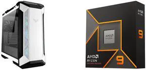 Computer Case CPU Combo -  ASUS GT501 TUF GAMING CASE/WT/HANDLE Bundle with  AMD 100-100000662WOF