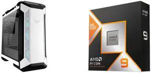 Computer Case CPU Combo -  ASUS GT501 TUF GAMING CASE/WT/HANDLE Bundle with  AMD 100-100001368WOF