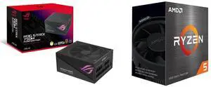 PSU CPU Combo -  ASUS ROG-STRIX-750G-AURA-GAMING Bundle with  AMD 100-100000457BOX