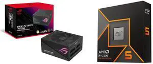 PSU CPU Combo -  ASUS ROG-STRIX-750G-AURA-GAMING Bundle with  AMD 100-100001405WOF