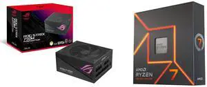 PSU CPU Combo -  ASUS ROG-STRIX-750G-AURA-GAMING Bundle with  AMD 100-100000591WOF