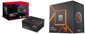 PSU CPU Combo -  ASUS ROG-STRIX-750G-AURA-GAMING Bundle with  AMD 100-100000589WOF