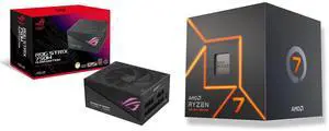 PSU CPU Combo -  ASUS ROG-STRIX-750G-AURA-GAMING Bundle with  AMD 100-100000592BOX