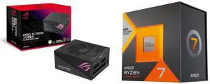 PSU CPU Combo -  ASUS ROG-STRIX-750G-AURA-GAMING Bundle with  AMD Ryzen 7 7800X3D