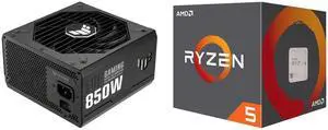 PSU CPU Combo -  ASUS TUF-GAMING-850G Bundle with  AMD 100-100000644BOX