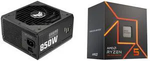 PSU CPU Combo -  ASUS TUF-GAMING-850G Bundle with  AMD 100-100001015BOX