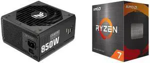 PSU CPU Combo -  ASUS TUF-GAMING-850G Bundle with  AMD 100-100001582BOX