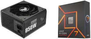 PSU CPU Combo -  ASUS TUF-GAMING-850G Bundle with  AMD 100-100000591WOF