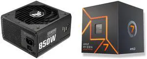 PSU CPU Combo -  ASUS TUF-GAMING-850G Bundle with  AMD 100-100000592BOX