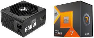 PSU CPU Combo -  ASUS TUF-GAMING-850G Bundle with  AMD Ryzen 7 7800X3D