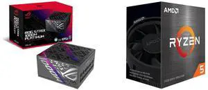 PSU CPU Combo -  ASUS ROG-STRIX-1000P-GAMING Bundle with  AMD 100-100000457BOX