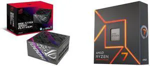 PSU CPU Combo -  ASUS ROG-STRIX-1000P-GAMING Bundle with  AMD 100-100000591WOF