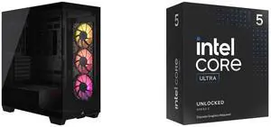Computer Case CPU Combo -  Corsair CC-9011278-WW Bundle with  Intel BX80768245KF