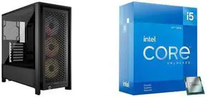 Computer Case CPU Combo -  Corsair CC-9011296-WW Bundle with  Intel BX8071512600KF