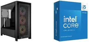 Computer Case CPU Combo -  Corsair CC-9011296-WW Bundle with  Intel BX8071514600KF