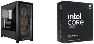 Computer Case CPU Combo -  Corsair CC-9011296-WW Bundle with  Intel BX80768245KF