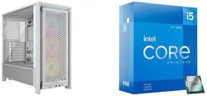 Computer Case CPU Combo -  Corsair CC-9011297-WW Bundle with  Intel BX8071512600KF