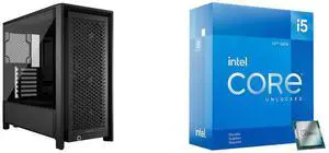Computer Case CPU Combo -  Corsair CC-9011312-WW Bundle with  Intel BX8071512600KF