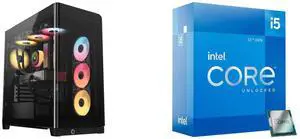 Computer Case CPU Combo -  Corsair CC-9011314-WW Bundle with  Intel BX8071512600K