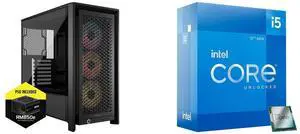 Computer Case CPU Combo -  Corsair CC-9900038-NWE Bundle with  Intel BX8071512600K