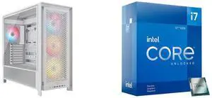 Computer Case CPU Combo -  Corsair CC-9011310-WW Bundle with  Intel BX8071512700KF