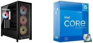 Computer Case CPU Combo -  Corsair CC-9011309-WW Bundle with  Intel BX8071512600KF