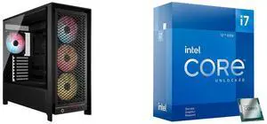 Computer Case CPU Combo -  Corsair CC-9011309-WW Bundle with  Intel BX8071512700KF