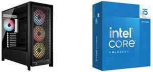 Computer Case CPU Combo -  Corsair CC-9011309-WW Bundle with  Intel BX8071514600K
