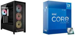 Computer Case CPU Combo -  Corsair CC-9011309-WW Bundle with  Intel BX8071512700K