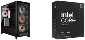 Computer Case CPU Combo -  Corsair CC-9011309-WW Bundle with  Intel BX80768245KF