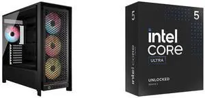Computer Case CPU Combo -  Corsair CC-9011309-WW Bundle with  Intel BX80768245K